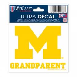 University Of Michigan Wolverines Grandparent - 3x4 Ultra Decal