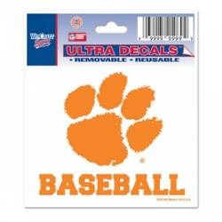 Clemson University Tigers Baseball - 3x4 Ultra Decal