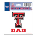 Texas Tech University Red Raiders Dad - 3x4 Ultra Decal