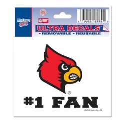 University Of Louisville Cardinals #1 Fan - 3x4 Ultra Decal