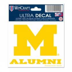 University Of Michigan Wolverines Alumni - 3x4 Ultra Decal