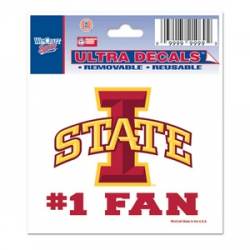Iowa State University Cyclones #1 Fan - 3x4 Ultra Decal