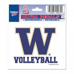 University Of Washington Huskies Volleyball - 3x4 Ultra Decal