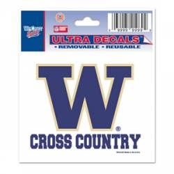 University Of Washington Huskies Cross Country - 3x4 Ultra Decal