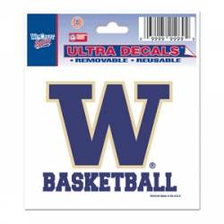 University Of Washington Huskies Basketball - 3x4 Ultra Decal