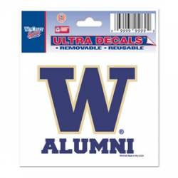 University Of Washington Huskies Alumni - 3x4 Ultra Decal