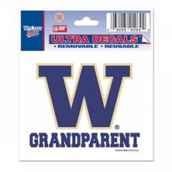 University Of Washington Huskies Grandparent - 3x4 Ultra Decal