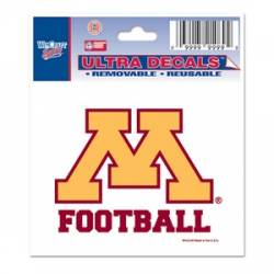 University Of Minnesota Golden Gophers Football - 3x4 Ultra Decal