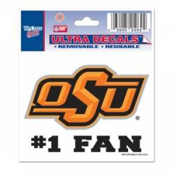 Oklahoma State University Cowboys #1 Fan - 3x4 Ultra Decal