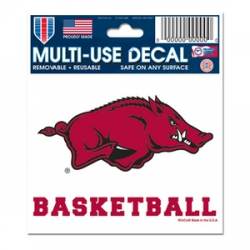 University Of Arkansas Razorbacks Basketball - 3x4 Ultra Decal
