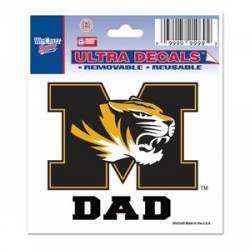 University Of Missouri Tigers Dad - 3x4 Ultra Decal