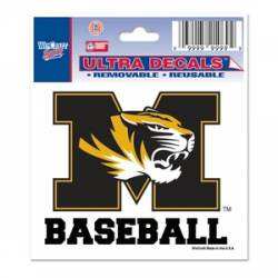 University Of Missouri Tigers Baseball - 3x4 Ultra Decal
