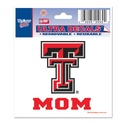 Texas Tech University Red Raiders Mom - 3x4 Ultra Decal