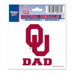 University Of Oklahoma Sooners Dad - 3x4 Ultra Decal