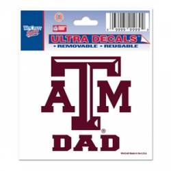 Texas A&M University Aggies Dad - 3x4 Ultra Decal