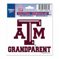 Texas A&M University Aggies Grandparent - 3x4 Ultra Decal