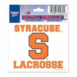 Syracuse University Orange Lacrosse - 3x4 Ultra Decal
