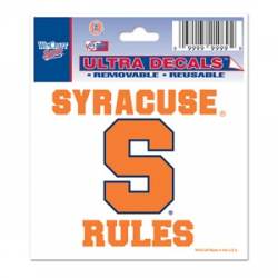 Syracuse University Orange Rules - 3x4 Ultra Decal