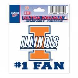 University Of Illinois Fighting Illini #1 Fan - 3x4 Ultra Decal