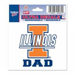 University Of Illinois Fighting Illini Dad - 3x4 Ultra Decal