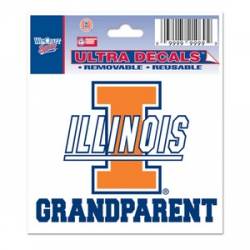 University Of Illinois Fighting Illini Grandparent - 3x4 Ultra Decal