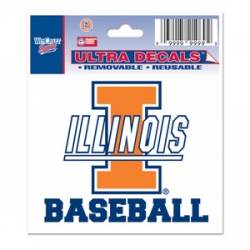 University Of Illinois Fighting Illini Baseball - 3x4 Ultra Decal