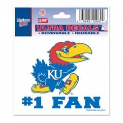 University Of Kansas Jayhawks #1 Fan - 3x4 Ultra Decal