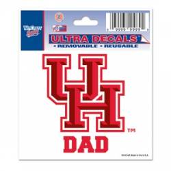 University Of Houston Cougars Dad - 3x4 Ultra Decal