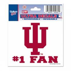 Indiana University Hoosiers #1 Fan - 3x4 Ultra Decal