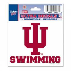 Indiana University Hoosiers Swimming - 3x4 Ultra Decal