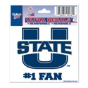 Utah State University Aggies #1 Fan - 3x4 Ultra Decal