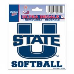 Utah State University Aggies Softball - 3x4 Ultra Decal