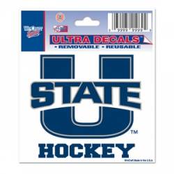 Utah State University Aggies Hockey - 3x4 Ultra Decal