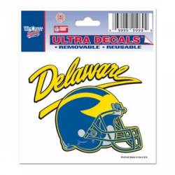 University Of Delaware Blue Hens Football Helmet - 3x4 Ultra Decal