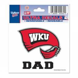 Western Kentucky University Hilltoppers Dad - 3x4 Ultra Decal