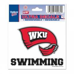 Western Kentucky University Hilltoppers Swimming - 3x4 Ultra Decal