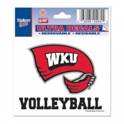 Western Kentucky University Hilltoppers Volleyball - 3x4 Ultra Decal