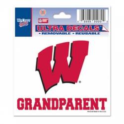 University Of Wisconsin Badgers Grandparent - 3x4 Ultra Decal