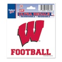 University Of Wisconsin Badgers Football - 3x4 Ultra Decal