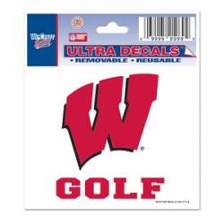 University Of Wisconsin Badgers Golf - 3x4 Ultra Decal