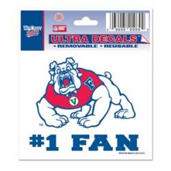Fresno State University Bulldogs #1 Fan - 3x4 Ultra Decal