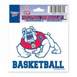 Fresno State University Bulldogs Basketball - 3x4 Ultra Decal