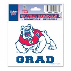 Fresno State University Bulldogs Grad - 3x4 Ultra Decal