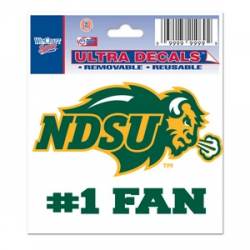 North Dakota State University Bison #1 Fan - 3x4 Ultra Decal