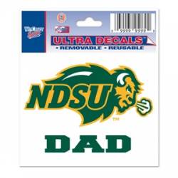 North Dakota State University Bison Dad - 3x4 Ultra Decal