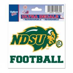 North Dakota State University Bison Football - 3x4 Ultra Decal