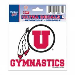 University Of Utah Utes Gymnastics - 3x4 Ultra Decal
