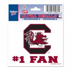 University Of South Carolina Gamecocks #1 Fan - 3x4 Ultra Decal