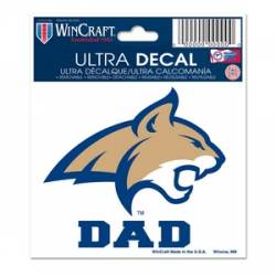 Montana State University Bobcats Dad - 3x4 Ultra Decal