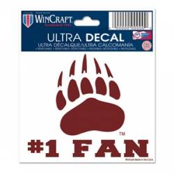 University Of Montana Grizzlies #1 Fan - 3x4 Ultra Decal